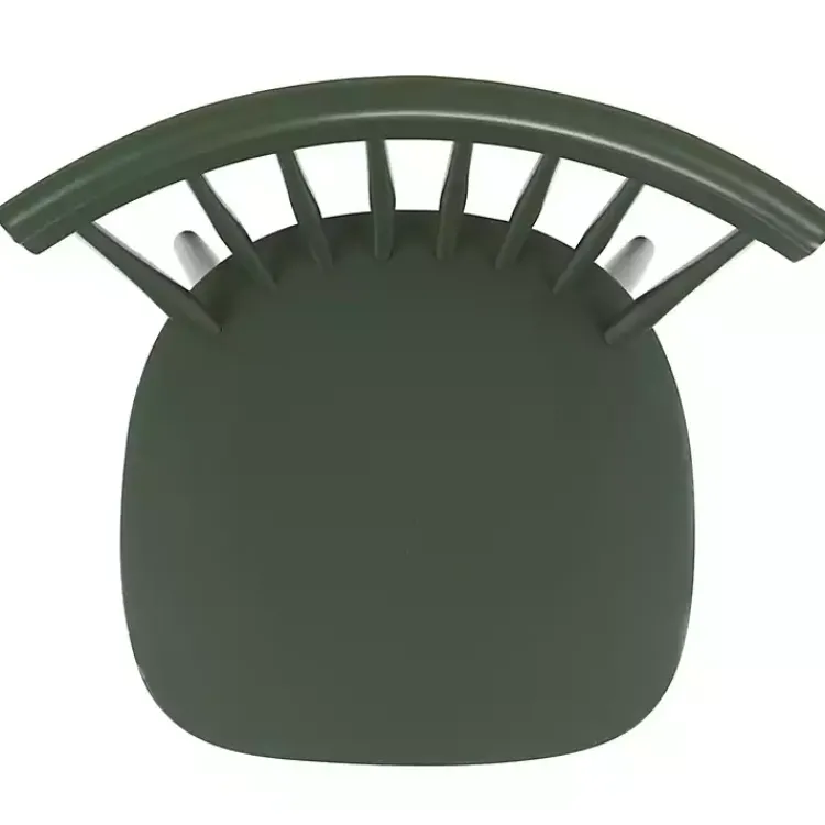 Kirklands Home Dining Chairs|Dark Parker Spindle Dining Chairs, Set of 2 Green