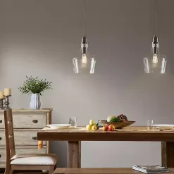 Kirklands Home Chandeliers & Pendant Lighting|Dark Metal Glass Avalon Pendant Light Gray