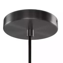 Kirklands Home Chandeliers & Pendant Lighting|Dark Metal Glass Avalon Pendant Light Gray