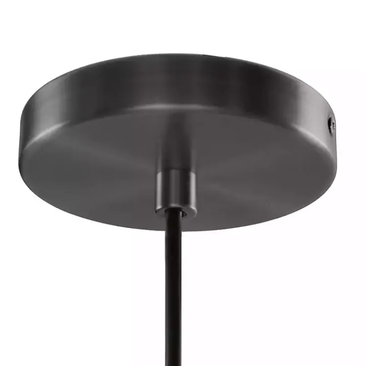 Kirklands Home Chandeliers & Pendant Lighting|Dark Metal Glass Avalon Pendant Light Gray