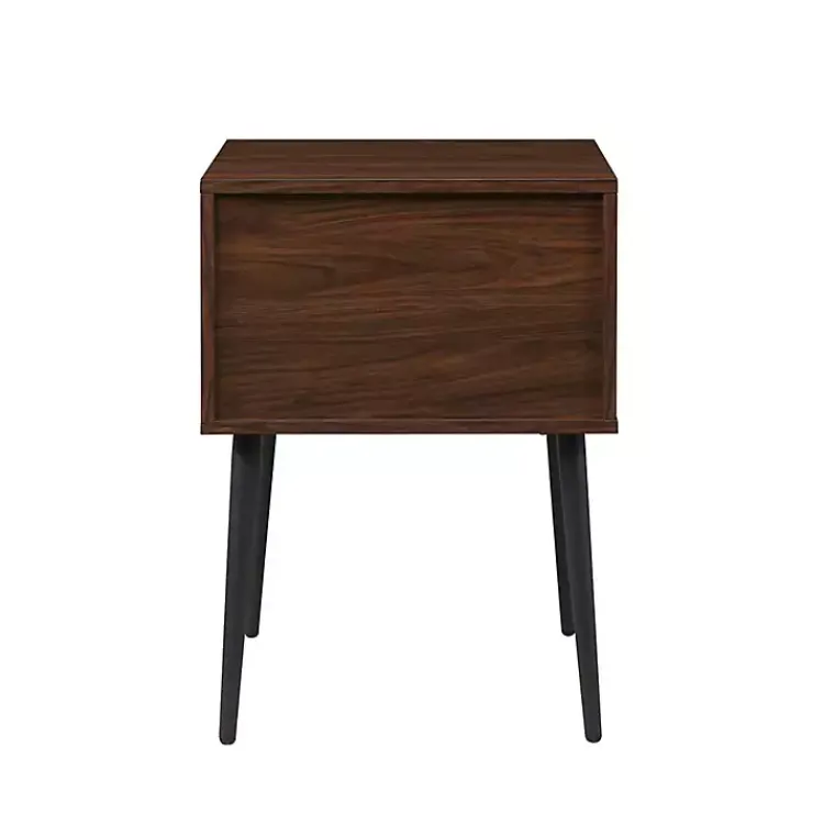 Kirklands Home Accent & End Tables|Dark Walnut Open Storage Accent Table Brown