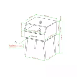 Kirklands Home Accent & End Tables|Dark Walnut Open Storage Accent Table Brown
