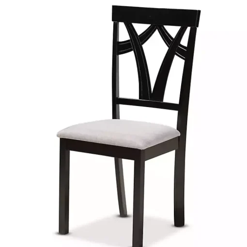 Kirklands Home Dining Tables|Dark Wooden Interlocked Base 5-pc. Dining Set