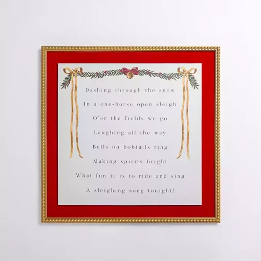 Best Dashing Through the Snow Velvet Framed Art Print Christmas Art & Wall Decor