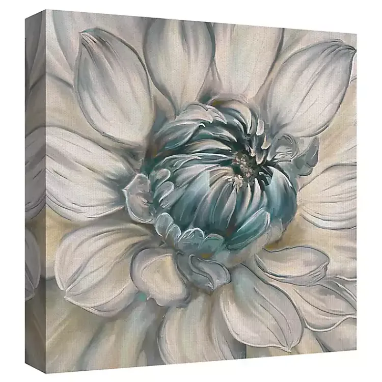 Kirklands Home Canvas Art|Daytime Blue Dahlia Canvas Art Prints, Set of 2