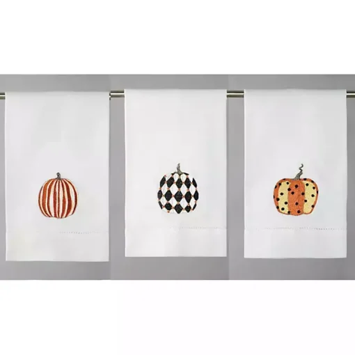 Sale Decorative Pumpkin Hand Towels, Set of 6 Fall