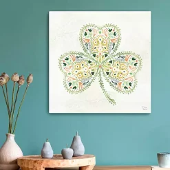Decorative Shamrock Canvas Art Print St Patricks Day Decorations