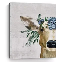 Kirklands Home Canvas Art|Deer and Wildflowers Giclee Canvas Art Print