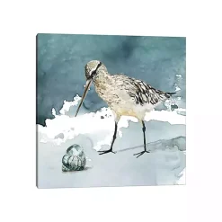 Kirklands Home Canvas Art|Delray Sandpiper Canvas Art Print Blue