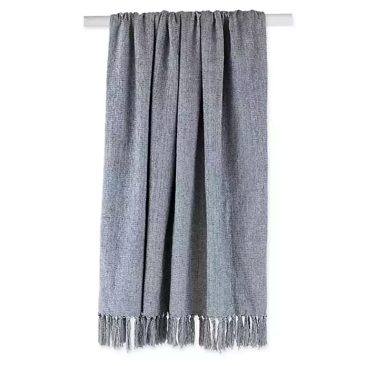 Sale Demin Chenille Fringe Throw Blankets & Throws