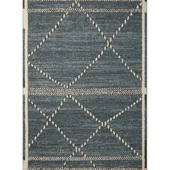 Kirklands Home Area Rugs|Denim Asymmetrical Tufted Area Rug, 7x10 Blue