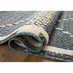 Kirklands Home Area Rugs|Denim Asymmetrical Tufted Area Rug, 7x10 Blue