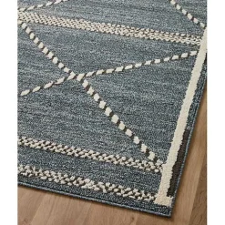 Kirklands Home Area Rugs|Denim Asymmetrical Tufted Area Rug, 7x10 Blue
