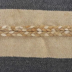 Online Denim Blue Braided Stripe Lumbar Pillow Pillows