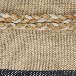 New Denim Blue Braided Stripe Throw Pillow, 24 in. Pillows