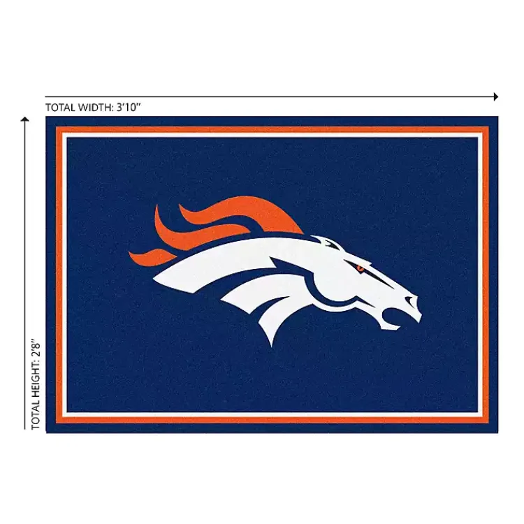 Kirklands Home Area Rugs|Denver Broncos Area Rug, 3x4 Blue