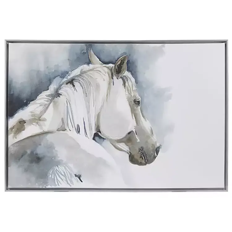 Kirklands Home Canvas Art|Derby Hand Embellished Horse Framed Canvas Print