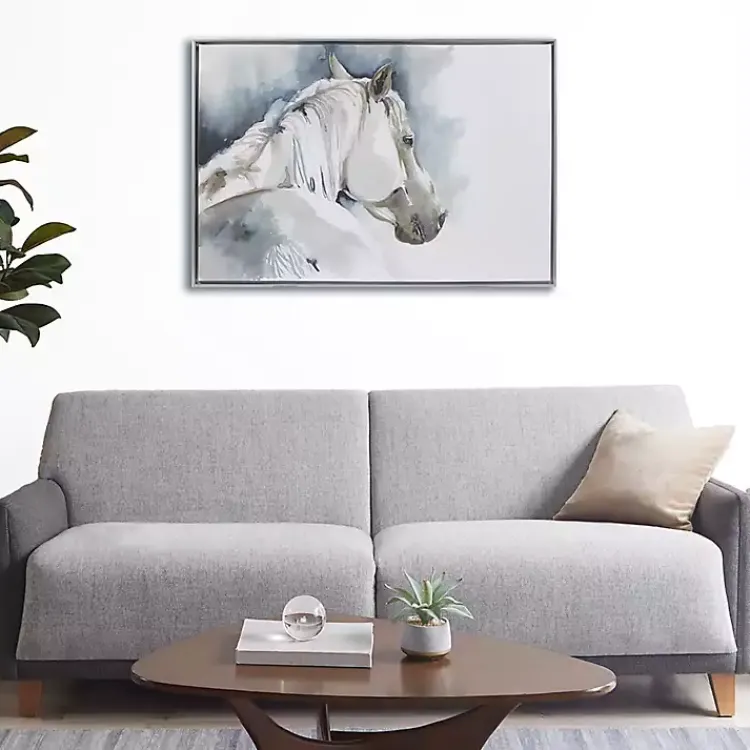 Kirklands Home Canvas Art|Derby Hand Embellished Horse Framed Canvas Print