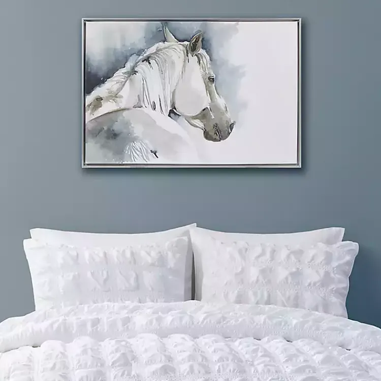 Kirklands Home Canvas Art|Derby Hand Embellished Horse Framed Canvas Print