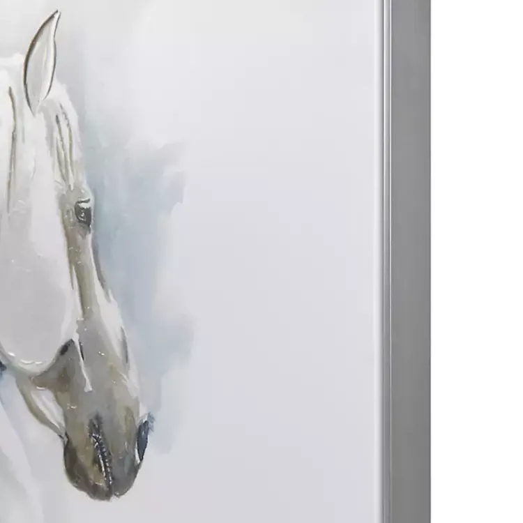 Kirklands Home Canvas Art|Derby Hand Embellished Horse Framed Canvas Print