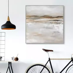 Kirklands Home Canvas Art|Desert Floor Framed Canvas Art Print Gray