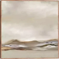 Kirklands Home Canvas Art|Desert View Framed Canvas Art Print Gray