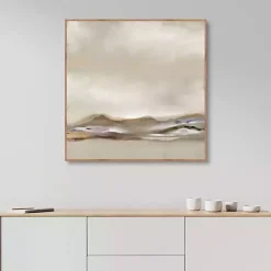 Kirklands Home Canvas Art|Desert View Framed Canvas Art Print Gray