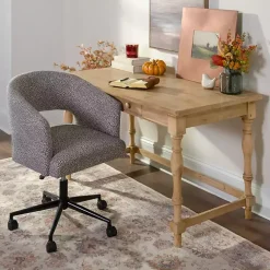 Kirklands Home Office Furniture|Diane Spindle Leg Blond Wood Desk