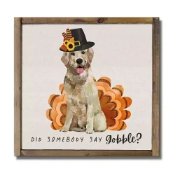 Best Did Somebody Say Gobble Framed Wall Plaque Fall