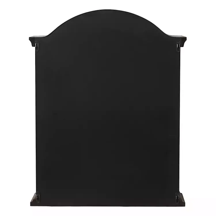 Kirklands Home Wall Storage|Distressed Black Wood Wall Cabinet