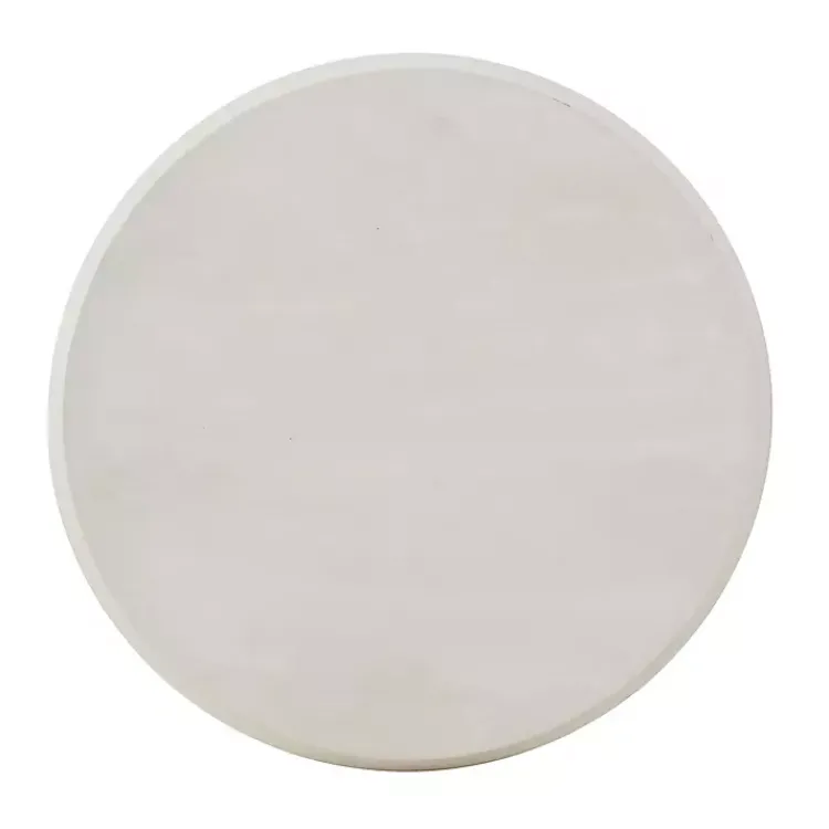 Kirklands Home Accent & End Tables|Distressed Blue Oars Coastal Accent Table White
