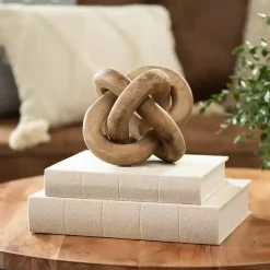 Discount Distressed Wooden Knot Statues & Figurines
