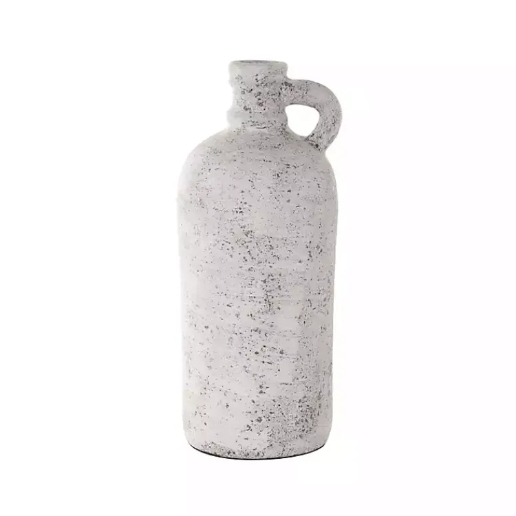 Hot Distressed Cream Terracotta Jug Vase Vases