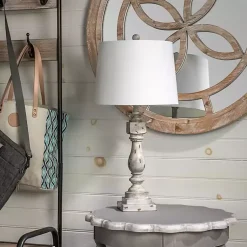 Kirklands Home Table Lamps|Distressed Gray Table Lamp White