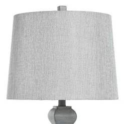 Kirklands Home Table Lamps|Distressed Traditional Baluster Table Lamp Gray