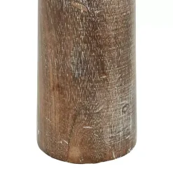 New Distressed Mocha Mango Wood Candlesticks, Set of 3 Candle Holders