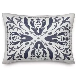 Kirklands Home Outdoor Cushions & Pillows|Distressed Navy Outdoor Pillow