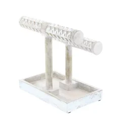 Outlet Distressed Wood Jewelry Stand Decorative Accents