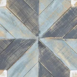 Kirklands Home Wall Plaques|Distressed White and Blue Farm Star Wall Plaque