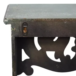 Kirklands Home Shelves|Distressed White Carved Wood Wall Shelf