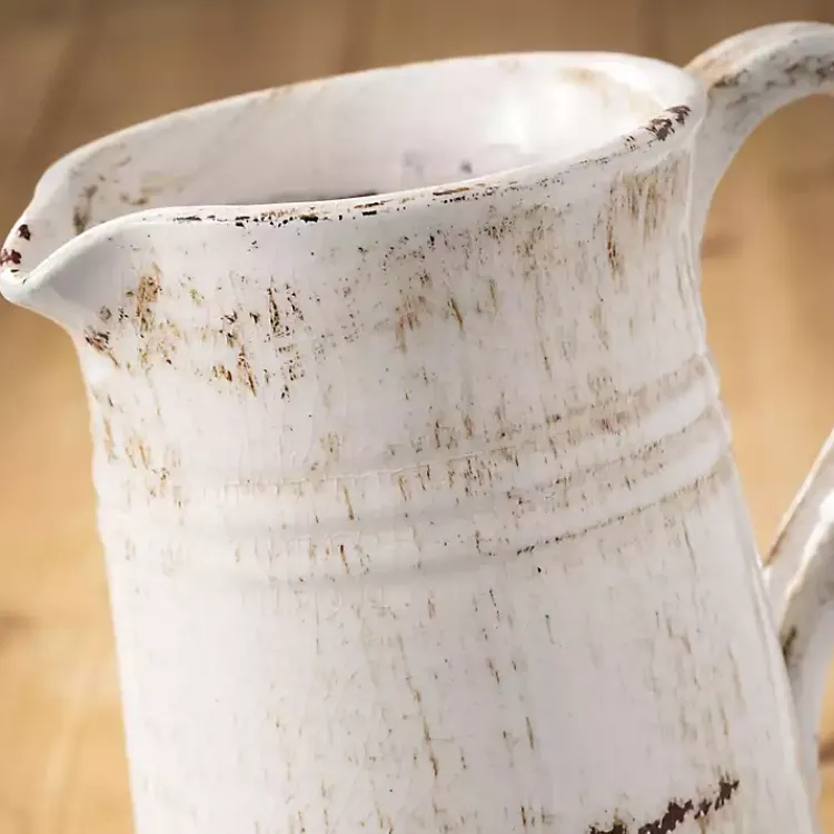 Discount Distressed Decorative Pitcher Vases