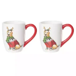 Clearance Dog Christmas Sweater Mugs, Set of 2 Christmas Dining & Entertaining