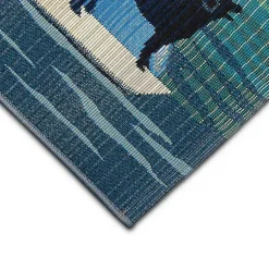 Kirklands Home Outdoor Rugs|Dogs on Sailboats Indoor/Outdoor Rug, 3x4