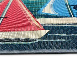 Kirklands Home Outdoor Rugs|Dogs on Sailboats Indoor/Outdoor Rug, 3x4