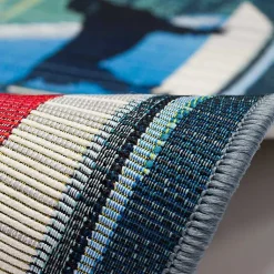 Kirklands Home Outdoor Rugs|Dogs on Sailboats Indoor/Outdoor Rug, 3x4