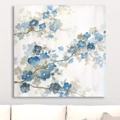 Kirklands Home Canvas Art|Dogwood in I Giclee Canvas Art Print Blue
