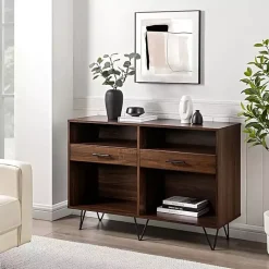 Kirklands Home Console Tables|Doreen Dark Brown Hairpin Console Table