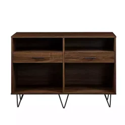 Kirklands Home Console Tables|Doreen Dark Brown Hairpin Console Table