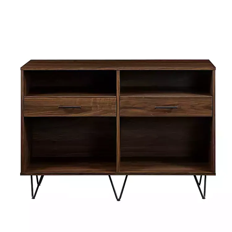 Kirklands Home Console Tables|Doreen Dark Brown Hairpin Console Table