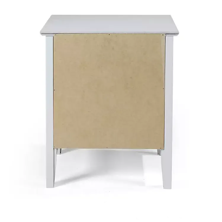Kirklands Home Nightstands|Dove Brazilian Pine Wood Nightstand Gray